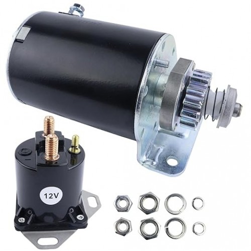 Starter Motor & Solenoid Relay for Cub Cadet Zero Turn Z-Force 42 2004, 593934 693551 LG693551 BS693551 SE501848 030221picture7