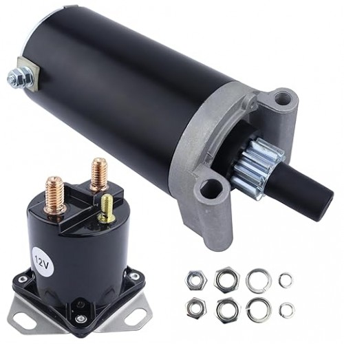 Starter Motor & Solenoid Relay for Kohler Courage Engines for Cub Cadet Z-Force 48 2011-2013, 1999-1140051 3209801 3209803 3209804 32-098-01-S 32-098-08S
