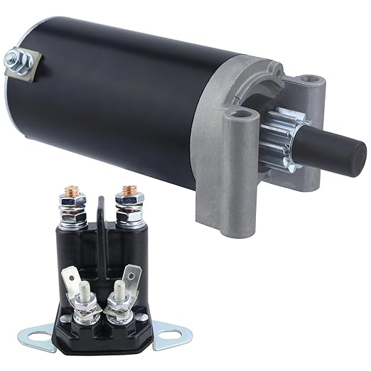 Starter & Relay for Kohler Courage Engines for New Holland Industral G4050 G4035 G4030, for Toro TimeCutter Z4202 Z5020 Z5060, 3209801 3209803 3209804 32-098-01-S 32-098-03S 32-098-04Spicture1