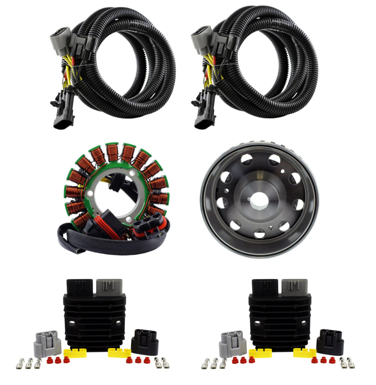 Stator + Voltage Regulator + Flywheel Compatible with Polaris RZR / Ranger 2013-2025