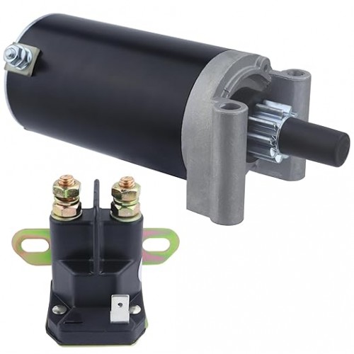Starter Motor & Solenoid Relay for Kohler Courage Engines for Toro GT2200 2006-2007, GT2100 GT2300 2006, LX500 2006, LX425 2007 3209801 3209803 3209804 32-098-01-S 32-098-03S 32-098-04S