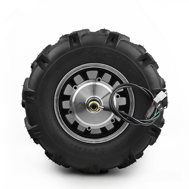 Handcart Brushless Gear Motor Wheel Low Speed 16-inch 500W