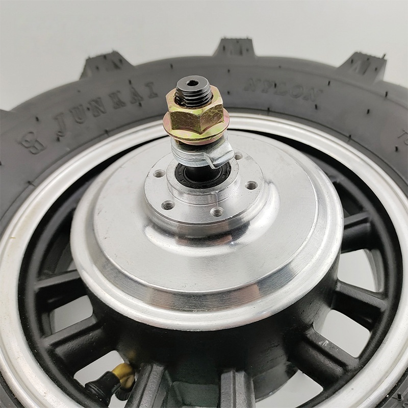 48V Hand Truck Brushless Gear Motor Wheel Low Speed 16-inch 500W