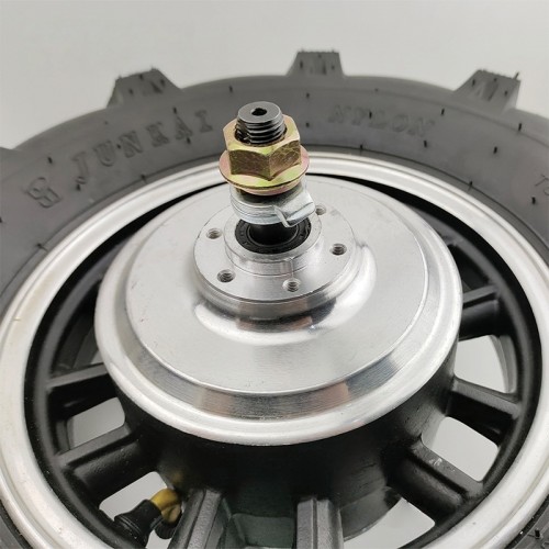 48V Hand Truck Brushless Gear Motor Wheel Low Speed 16-inch 500W