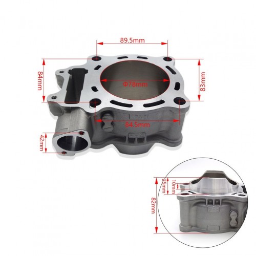 Motorcycle Dirt Bike Engine Parts CRF250X CRF250R 78mm Cylinder Block for HONDA CRF 250picture5
