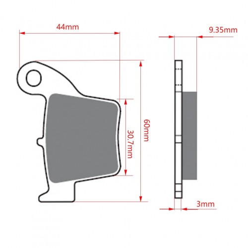 Off-road Motorcycle Copper Sintered Rear Brake Pads CRF 250 450 for HONDA CRF250R CRF250X CRF450R CRF450Xpicture3