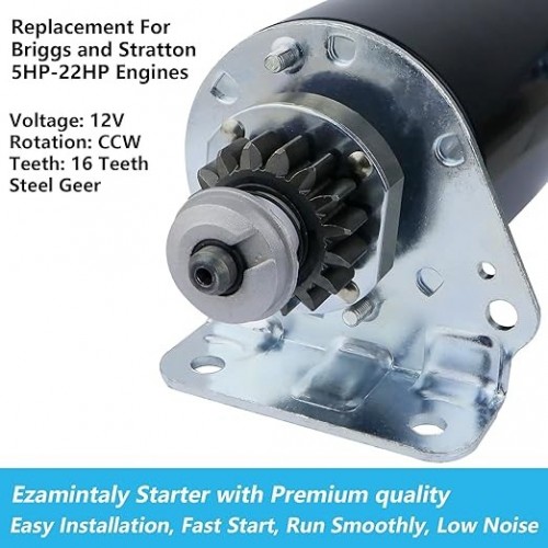 Starter Steel Gear & Relay for John Deere L120 LA120 LA130 LA135 LA140 LA145 LA150 LA155 LA165 LA175 Z225 L118 LG497595 MIU13772 AM37352 AM39137 AM122337picture3