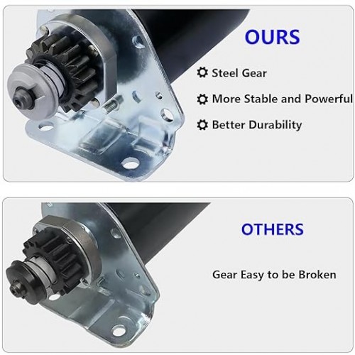 Starter Steel Gear & Relay for John Deere L120 LA120 LA130 LA135 LA140 LA145 LA150 LA155 LA165 LA175 Z225 L118 LG497595 MIU13772 AM37352 AM39137 AM122337picture4
