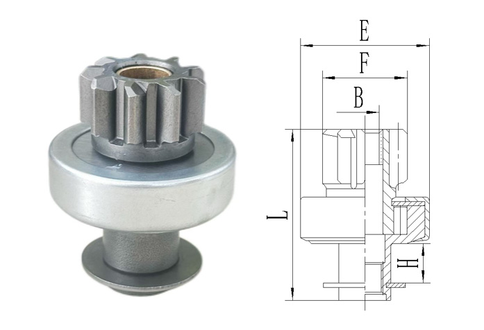 STARTER DRIVE 6005 CW 9T 10-Spline