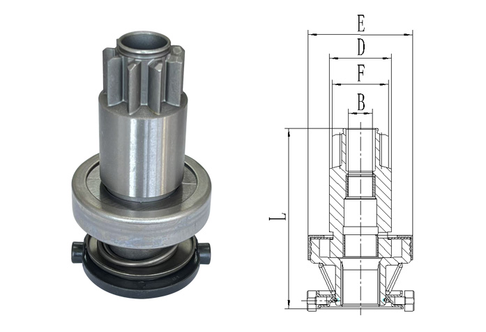 GL0522 STARTER DRIVE Bosch 1006209657