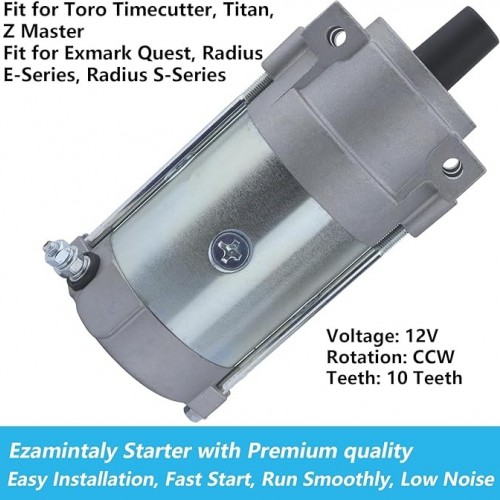 Starter Motor & Relay for 2P77F Engines for Toro TimeCutter Titan HD Lawn Mowers Replace 136-7880 133-1564 127-9209 133-9828picture4