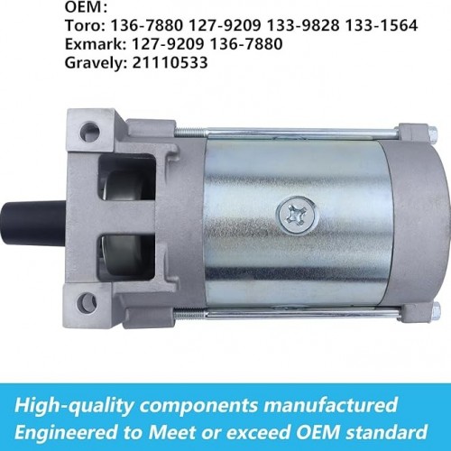Starter Motor & Relay for 2P77F Engines for Toro TimeCutter Titan HD Lawn Mowers Replace 136-7880 133-1564 127-9209 133-9828picture2