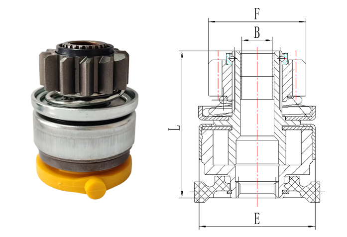 GL0524 STARTER DRIVE CPK2GT-11350-AA