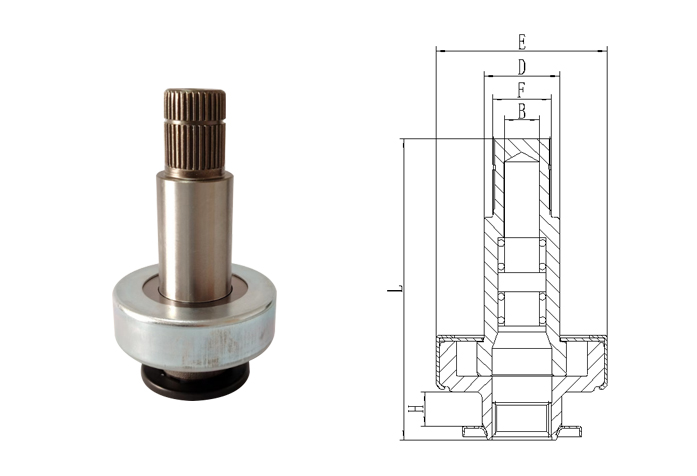 GL0527 STARTER DRIVE DV014 4(8) Spline