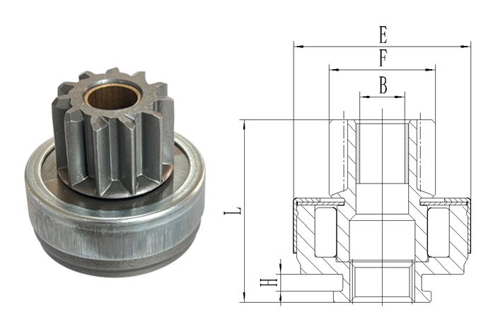 GL0534 STARTER DRIVE FS18C19 46.8 OD
