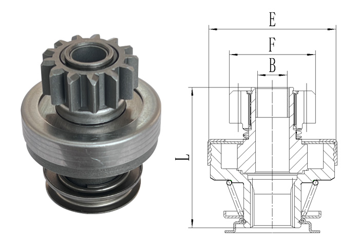 GL0535 STARTER DRIVE 0001181601 51.3 OD