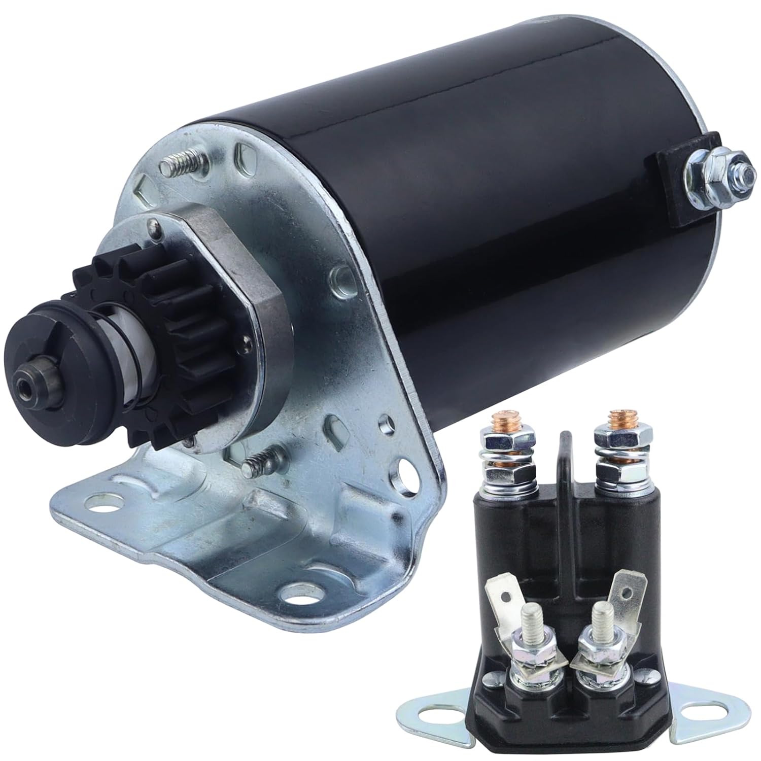 Starter & Relay Replacement for Briggs and Stratton 691262 393499 394943 497401 494990 795121 for Toro 11-42 11-44 12-44 190-DH 212-5 212-5SB 216-H 246-H DH 220 HMR-1200 TimeCutter ZX480picture1