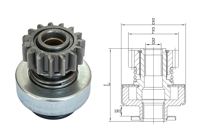 GL0537 STARTER DRIVE RSM18-17 49.5 OD