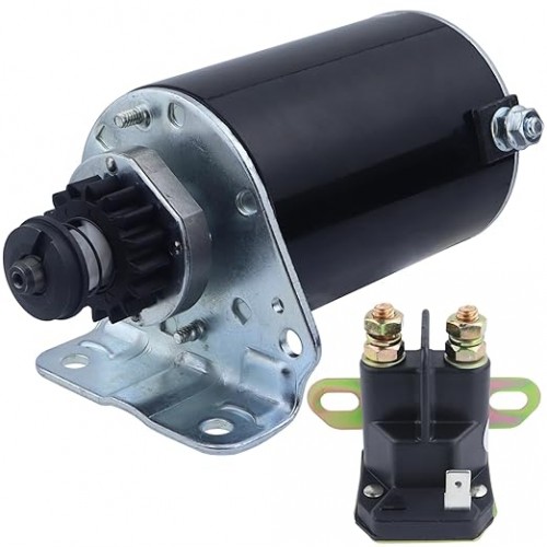 Starter & Relay Replacement for Briggs and Stratton for Cub Cadet 1180 1212 1600 1641 1800 3165 3185 16HP 16.5HP 18HP 21HP Gas, GT1222 LT1022 1024, 691262 393499 394943 497401 494198 795121