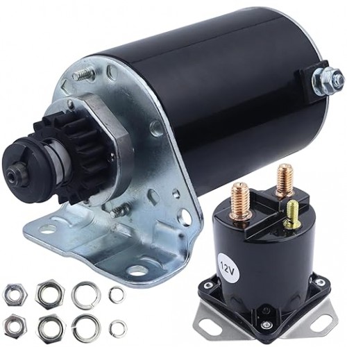 Starter & Relay Replacement for Briggs and Stratton for Cub Cadet 1440 2160 2164 2165 364 14HP 16HP 18HP Gas, Z-Force 18 44 18HP Gas, 691262 393499 394943 497401 494198 494990 795121