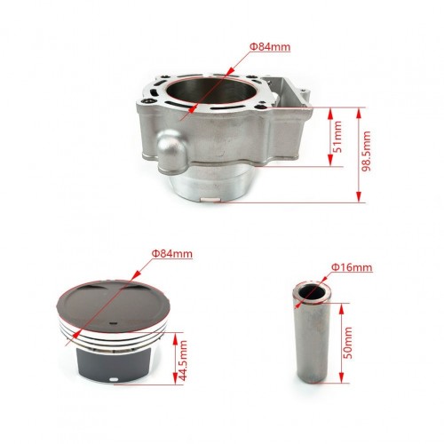 Motorcycle NC250 NC300 Engine Cylinder Kit 84mm Cylinder Block Piston Ring Gasket for ZONGSHEN NC 250CC Upgrade 300CCpicture5