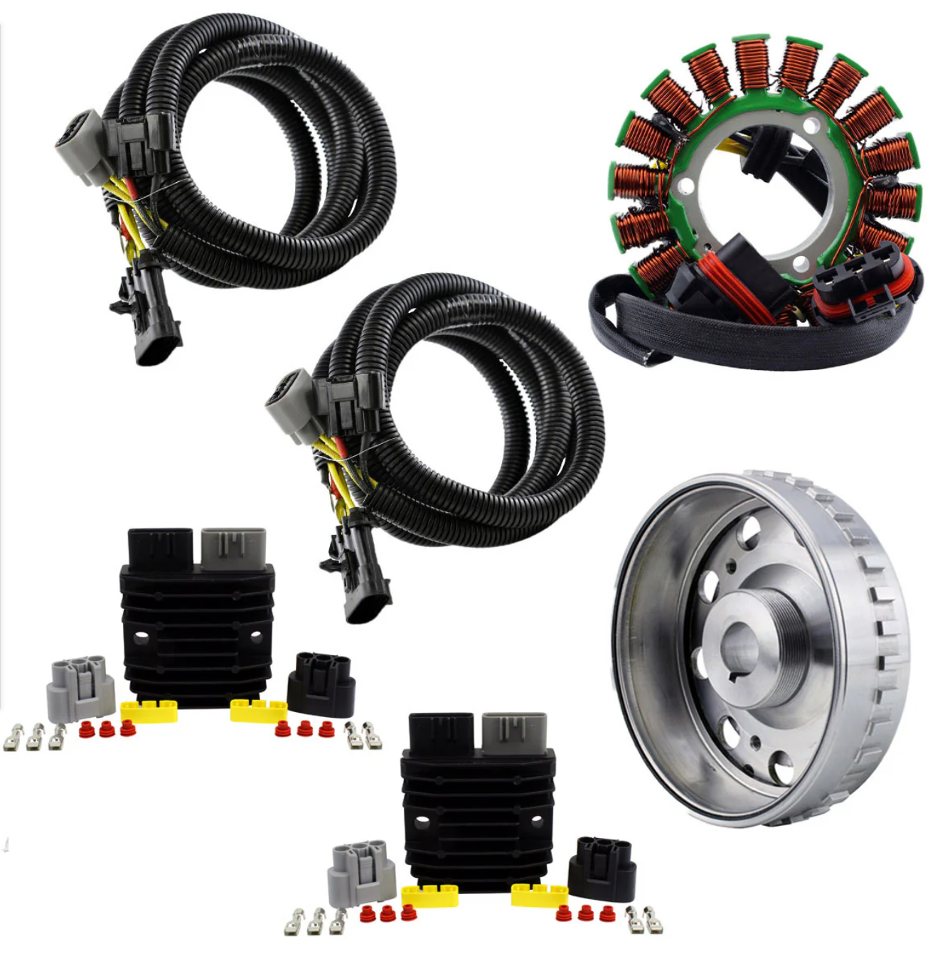 OULI Stator + Series Regulator + High Output Flywheel  Compatible with Polaris Ranger / RZR