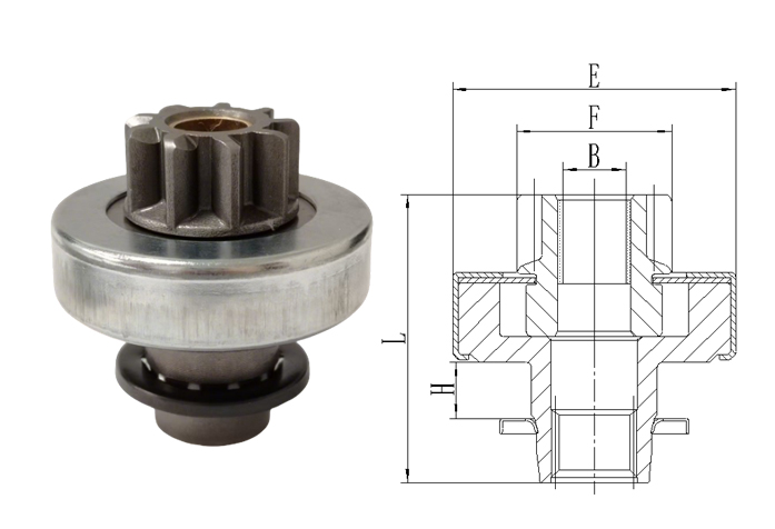 GL0564 STARTER DRIVE For 25183761 Fork 10.6
