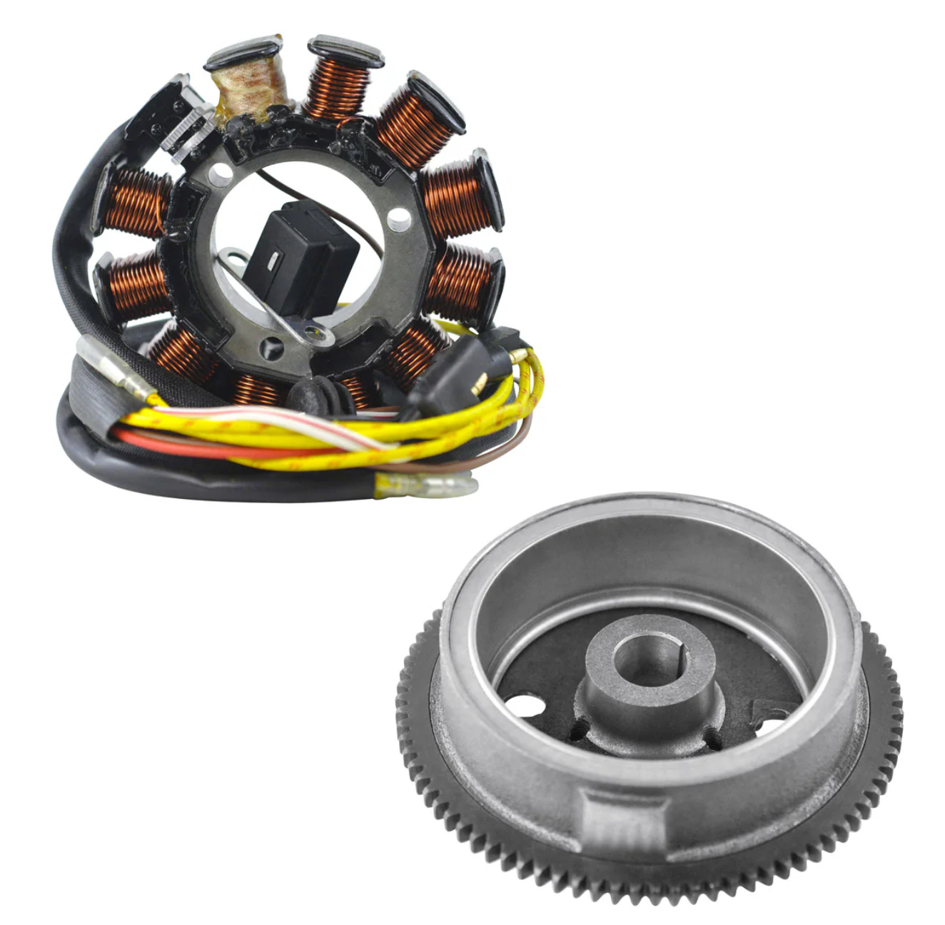 OULI Kit Stator + Flywheel  Compatible with Polaris Big Boss / Magnum / Scrambler / Sportsman / Worker 500 2000-2003