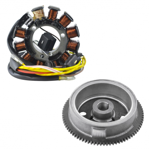 OULI Kit Stator + Flywheel  Compatible with Polaris Big Boss / Magnum / Scrambler / Sportsman / Worker 500 2000-2003