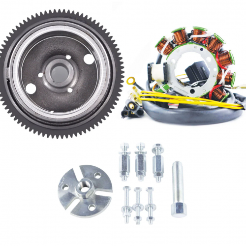 OULI Improved Flywheel + Stator + Puller for Compatible with Polaris Sportsman 335 400 500 