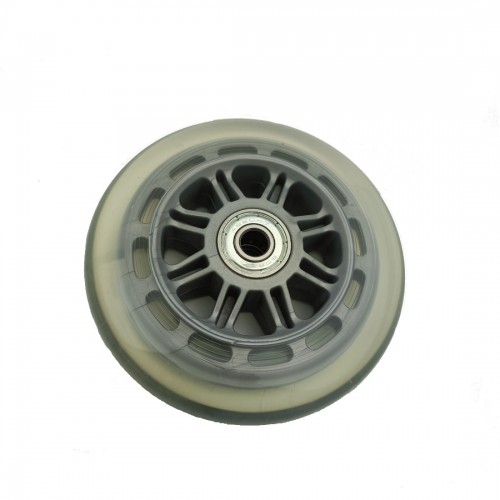 3-inch and 4-inch transparent scooter wheels with silent bearingspicture2
