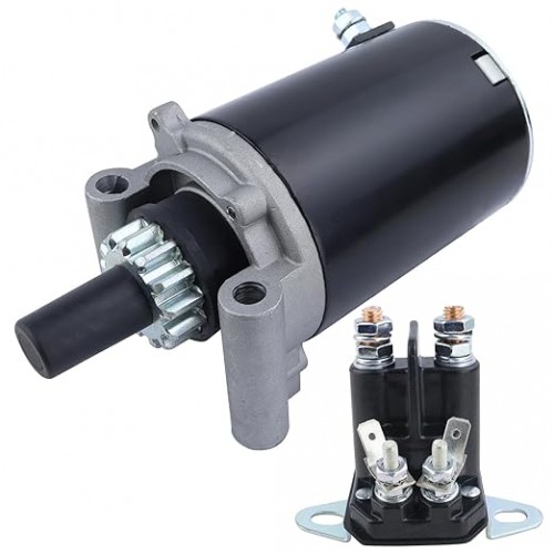 Starter Motor & Solenod Relay for Kohler Engine for Toro 265-6 266-H 266-H 266-HE 410 416XT, 18-52ZX ZX440 Z17-44 Z17-52 TimeCutter, 12-098-15 12-098-22 41021041 5225040 6560040 SAB0037