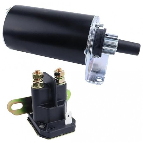 Starter Motor & Solenoid Relay for Kawasaki Engines for Cub Cadet RZT50 2005-2006, 21163-7010 21163-7022 21163-7029 AM133369 MIA11480picture7