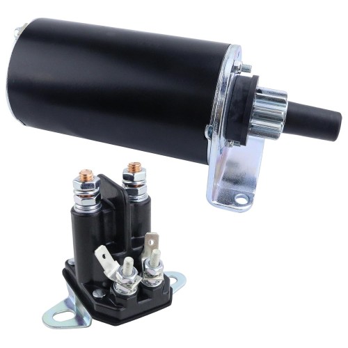 Starter Motor & Solenoid Relay for Kawasaki Engines for Toro TimeCutter Riding Mower Garden Tractor Z Master, for New Holland MZ19H MY17 MY19, 21163-7010 21163-7022 21163-7029 AM133369picture7