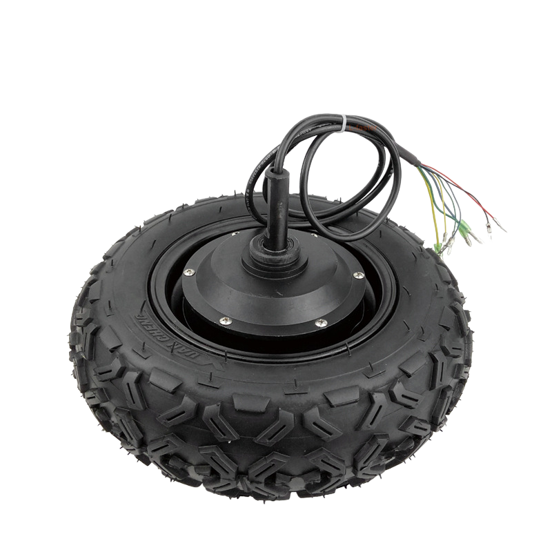 24V 350W 10-inch geared single-sided shaft brushless hub motor