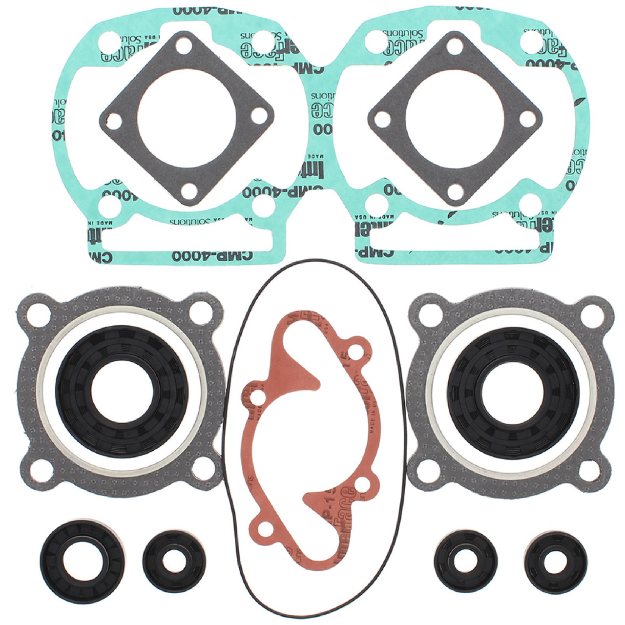 Gasket Kit with Oil Seals for Moto Ski Futura 444 LC/2 1978-1979 711115