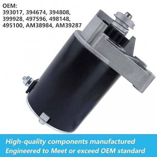 Starter Motor Replacement for Briggs and Stratton V Twin 14HP 16HP 18HP Replace 393017 399928 394674 394808 497596 498148 495100 for Cub Cadet John Deere 116 116Hpicture2