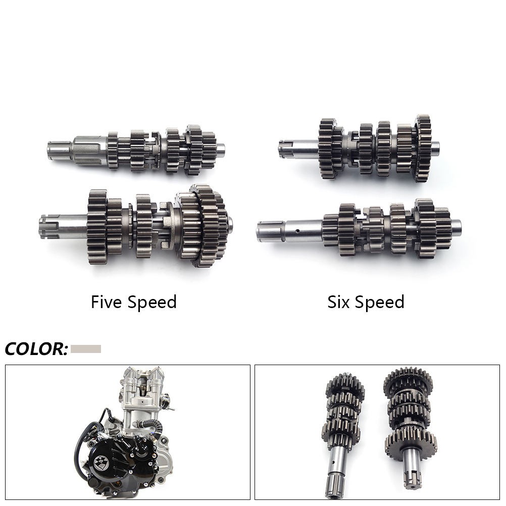 Motorcycle For ZONGSHEN ZS174MN-3 CBS300 ZS174MN-5 NB300 Engine Transmission Parts Main Shaft Countershaft Assembly