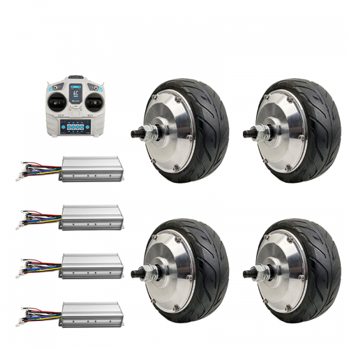 36V 350W 6.5-inch geared motor hub four-wheel drive conversion vehiclepicture3