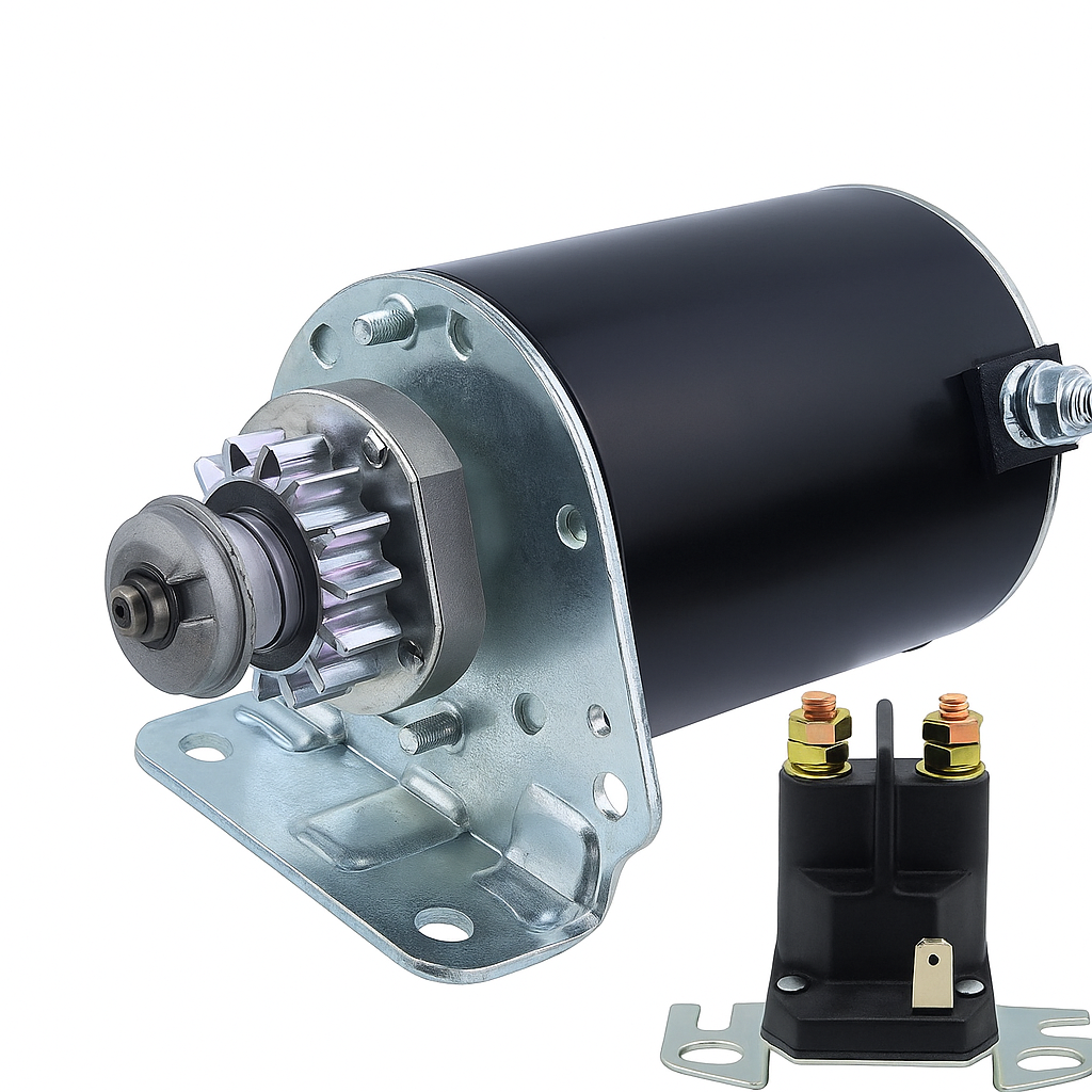 14 Teeth Starter and Relay Replacement for Briggs and Stratton 28D707 28M707 28N707 28N777 286702 286707 287707 289702 289707 31C707 31R707 31R977 31L777 28B702 28B707 31R777, 593934 693551picture1