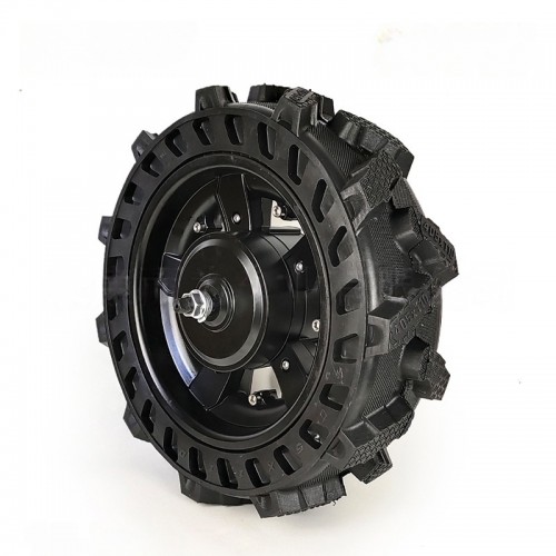 Gear ratio 1:5 handcart motor wheel 16-inch solid tire electric unicyclepicture2