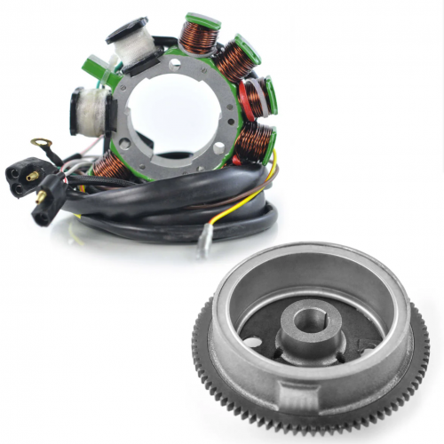 OULI Kit Stator + Flywheel  Rotor Compatible with  Polaris Big Boss / Magnum / Scrambler / Sportsman