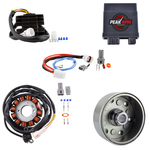 OULI Stator + Voltage Regulator + CDI + Flywheel Compatible with   Yamaha YFZ 450 2004-2009