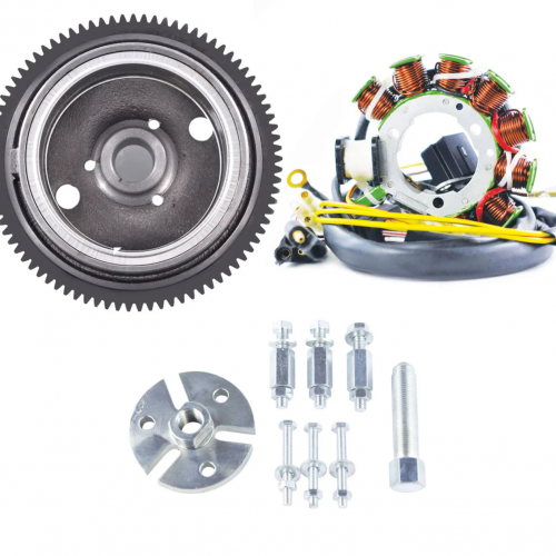 OULI Flywheel + Stator + Puller Compatible with  Polaris Sportsman 335 400 500