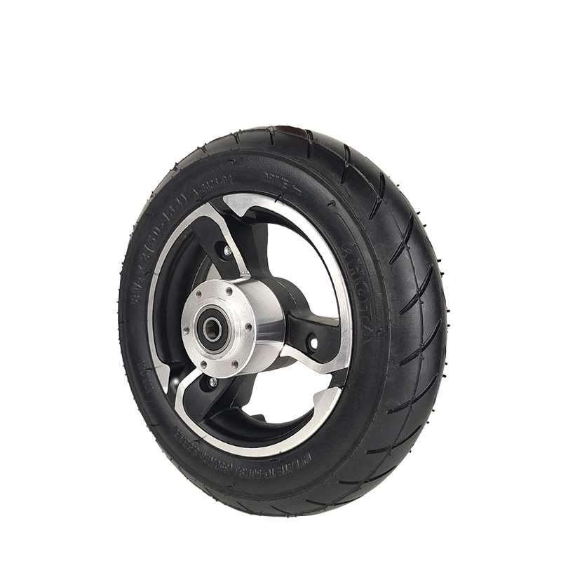8 1/2 x 2 Inflatable Wheel Tire with 44mm Diagonal Hole and 10mm Inner Hole