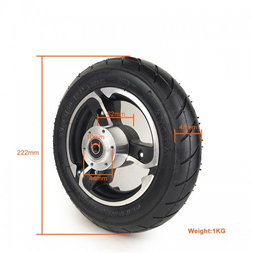 8 1/2 x 2 Inflatable Wheel Tire with 44mm Diagonal Hole and 10mm Inner Holepicture3