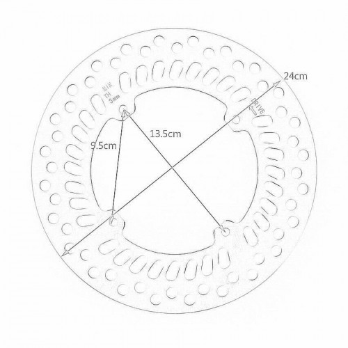 Motorcycles Brake Disc Rotor for Honda 45351-KV6-670 CRM50 CRM75 CRM250
