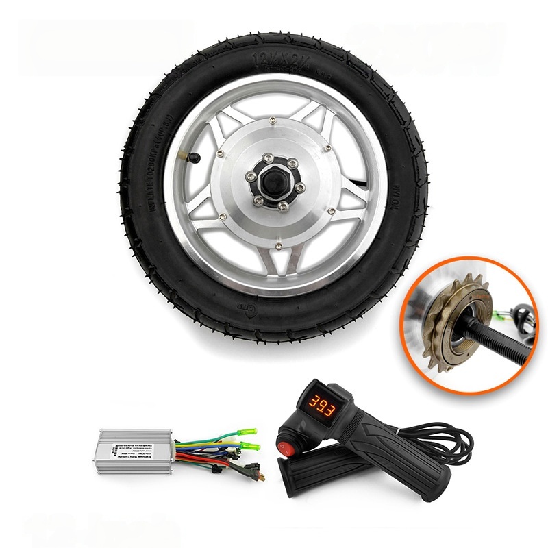 12-inch 24V/36V 250W Brushless Motor Hub Kit for Bicycles
