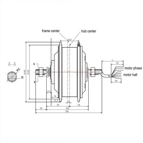 36V 250W Electric Bike Kit Brushless Hub Motor 36 Holespicture4
