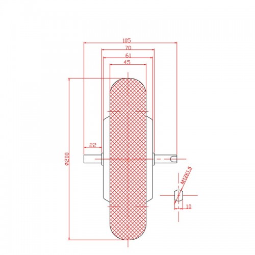Dual-drive 48V 350W 8-inch brushless hub motor solid electric skateboardpicture4